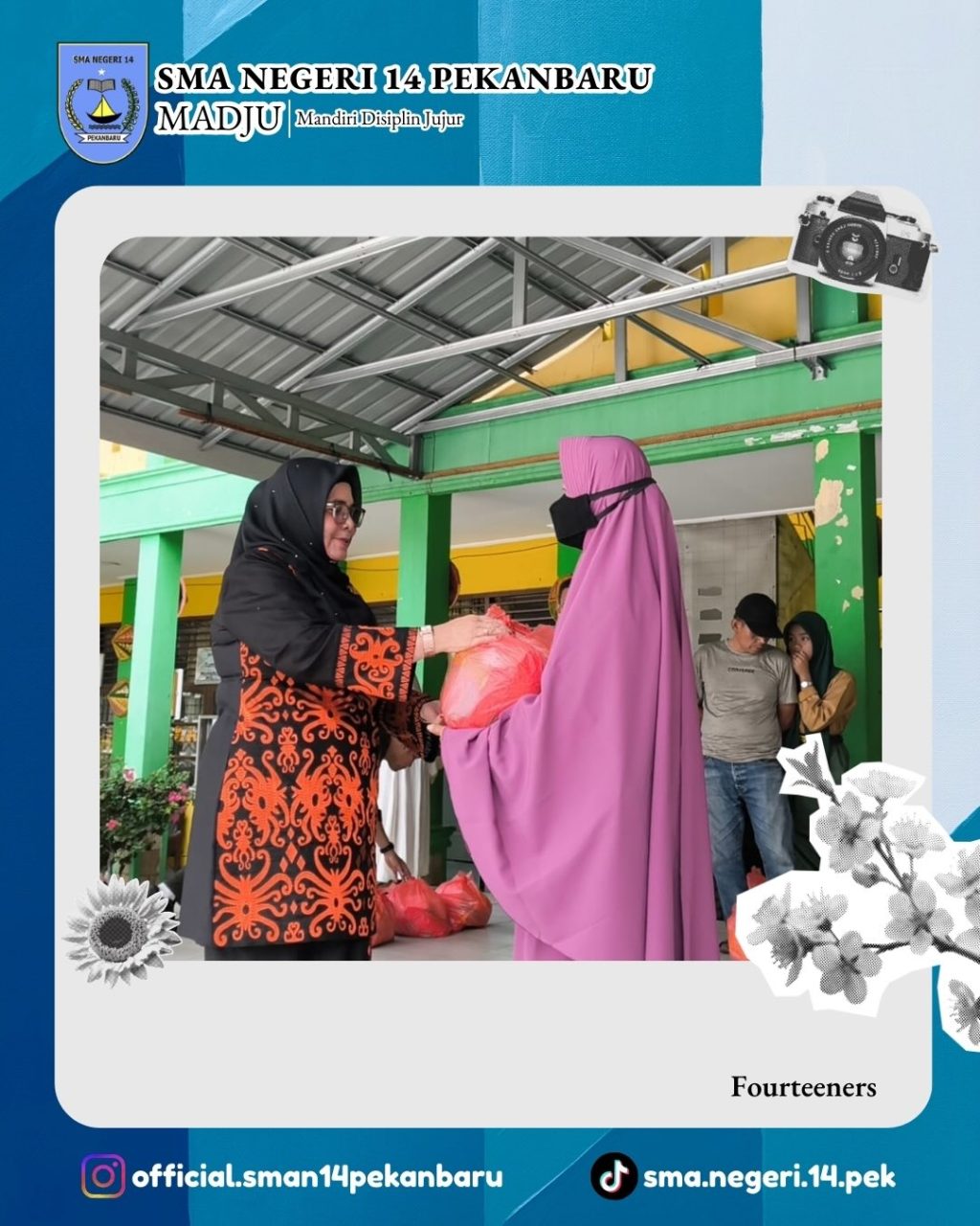 Instagram post from official.sman14pekanbaru. This post is in position 2.