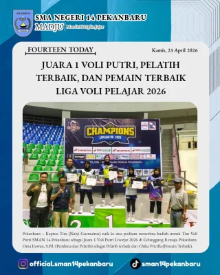 Instagram post from official.sman14pekanbaru. This post is in position 2.