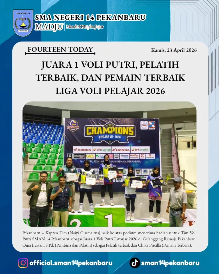Instagram post from official.sman14pekanbaru. This post is in position 1.