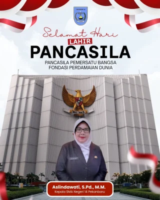 Instagram post from official.sman14pekanbaru. This post is in position 1.
