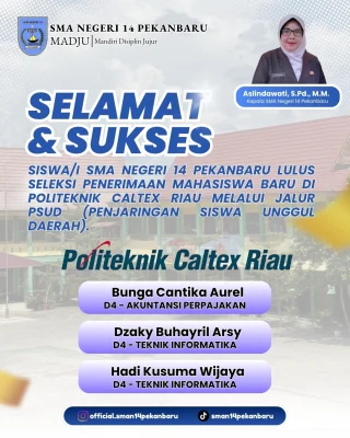 Instagram post from official.sman14pekanbaru. This post is in position 2.