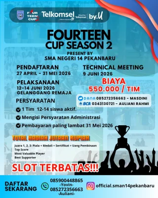 Instagram post from official.sman14pekanbaru. This post is in position 1.