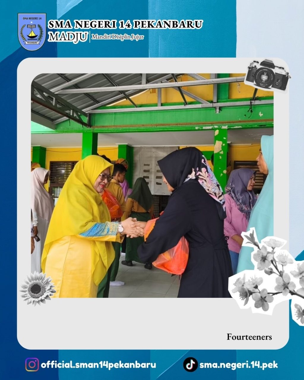 Instagram post from official.sman14pekanbaru. This post is in position 5.