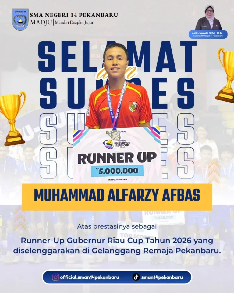 Instagram post from official.sman14pekanbaru. This post is in position 1.