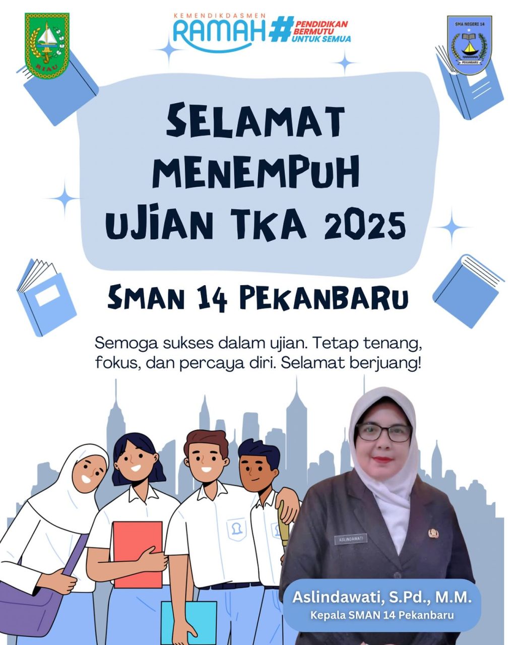 Instagram post from official.sman14pekanbaru. This post is in position 17.