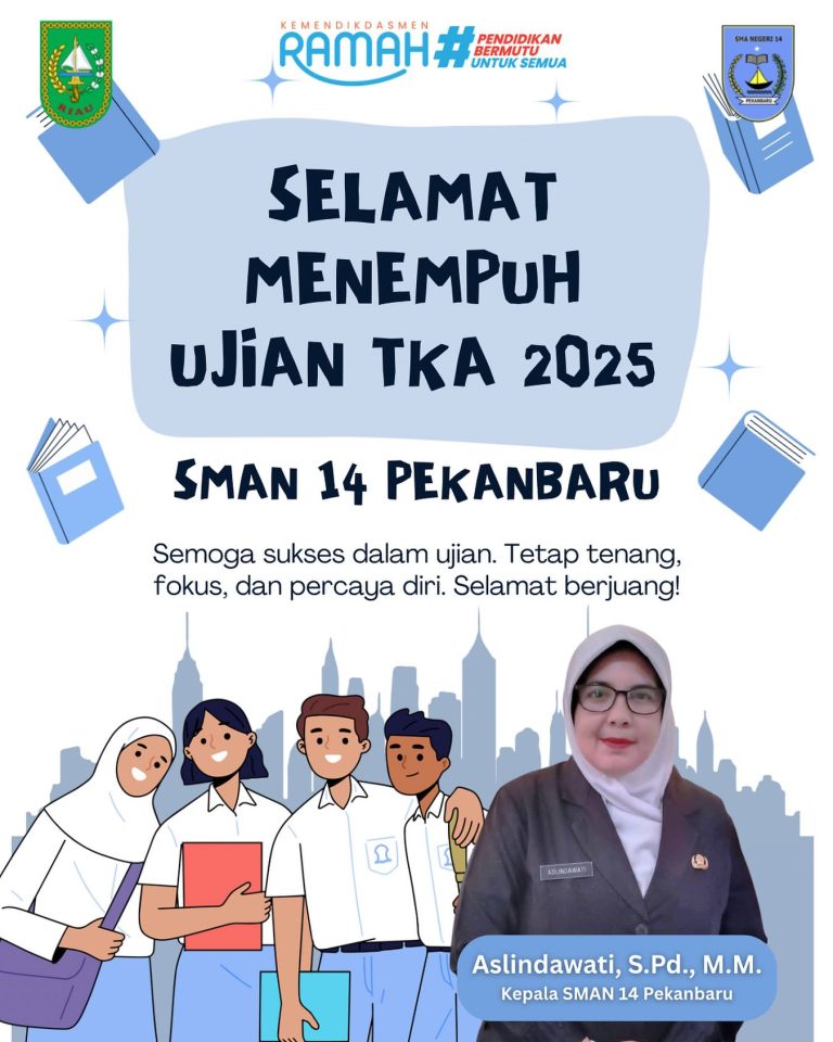 Instagram post from official.sman14pekanbaru. This post is in position 18.
