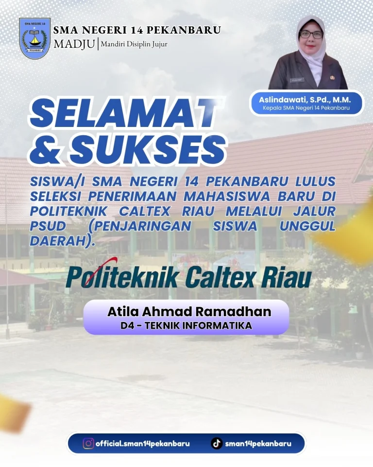 Instagram post from official.sman14pekanbaru. This post is in position 2.