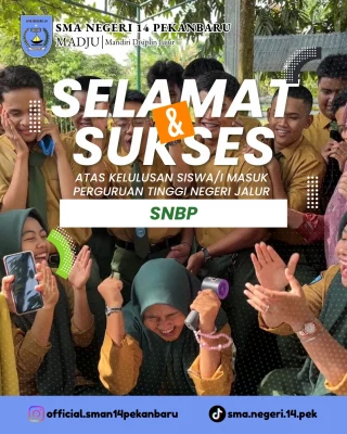 Instagram post from official.sman14pekanbaru. This post is in position 4.