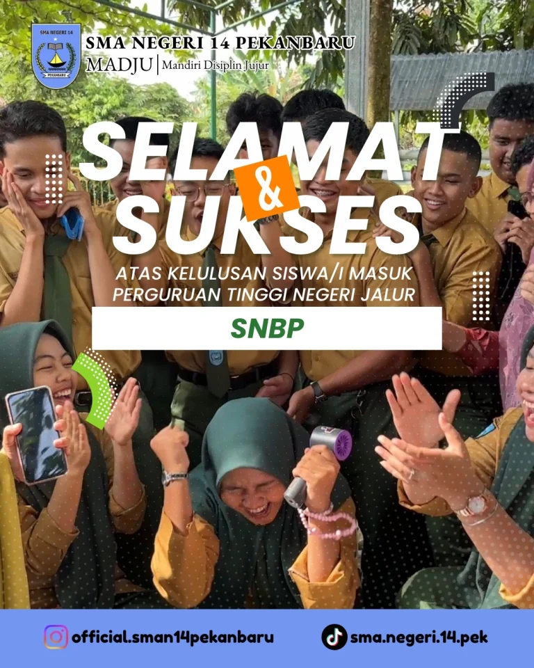 Instagram post from official.sman14pekanbaru. This post is in position 3.