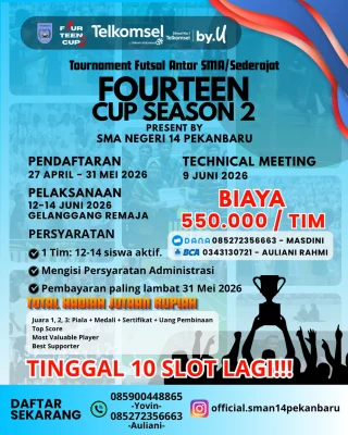 Instagram post from official.sman14pekanbaru. This post is in position 1.