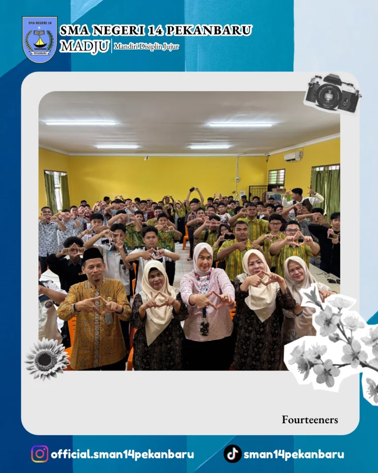 Instagram post from official.sman14pekanbaru. This post is in position 3.