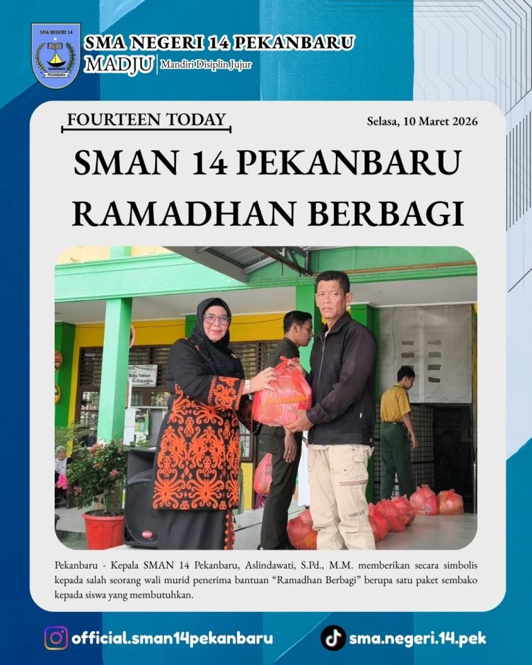 Instagram post from official.sman14pekanbaru. This post is in position 7.