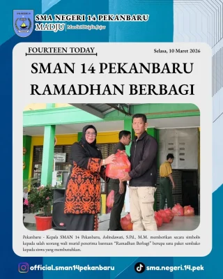Instagram post from official.sman14pekanbaru. This post is in position 12.
