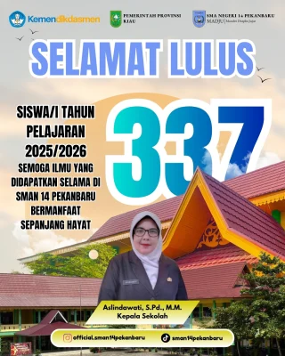 Instagram post from official.sman14pekanbaru. This post is in position 2.