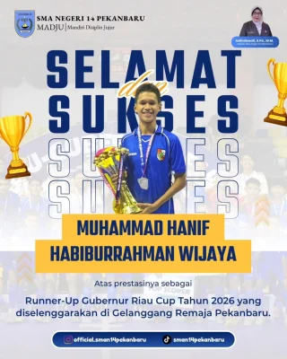 Instagram post from official.sman14pekanbaru. This post is in position 2.