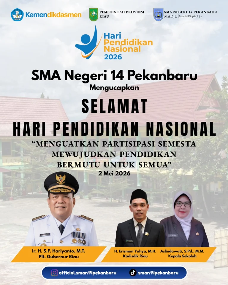 Instagram post from official.sman14pekanbaru. This post is in position 0.