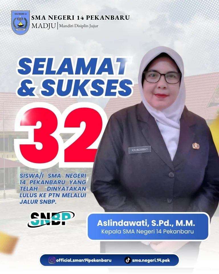 Instagram post from official.sman14pekanbaru. This post is in position 0.