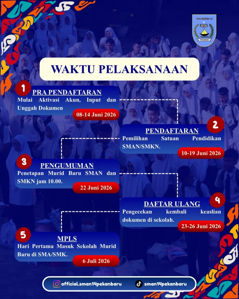 Instagram post from official.sman14pekanbaru. This post is in position 7.