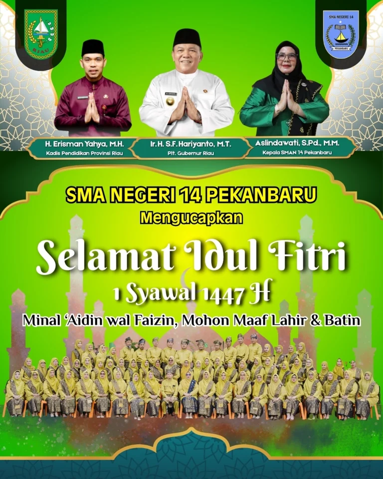 Instagram post from official.sman14pekanbaru. This post is in position 6.