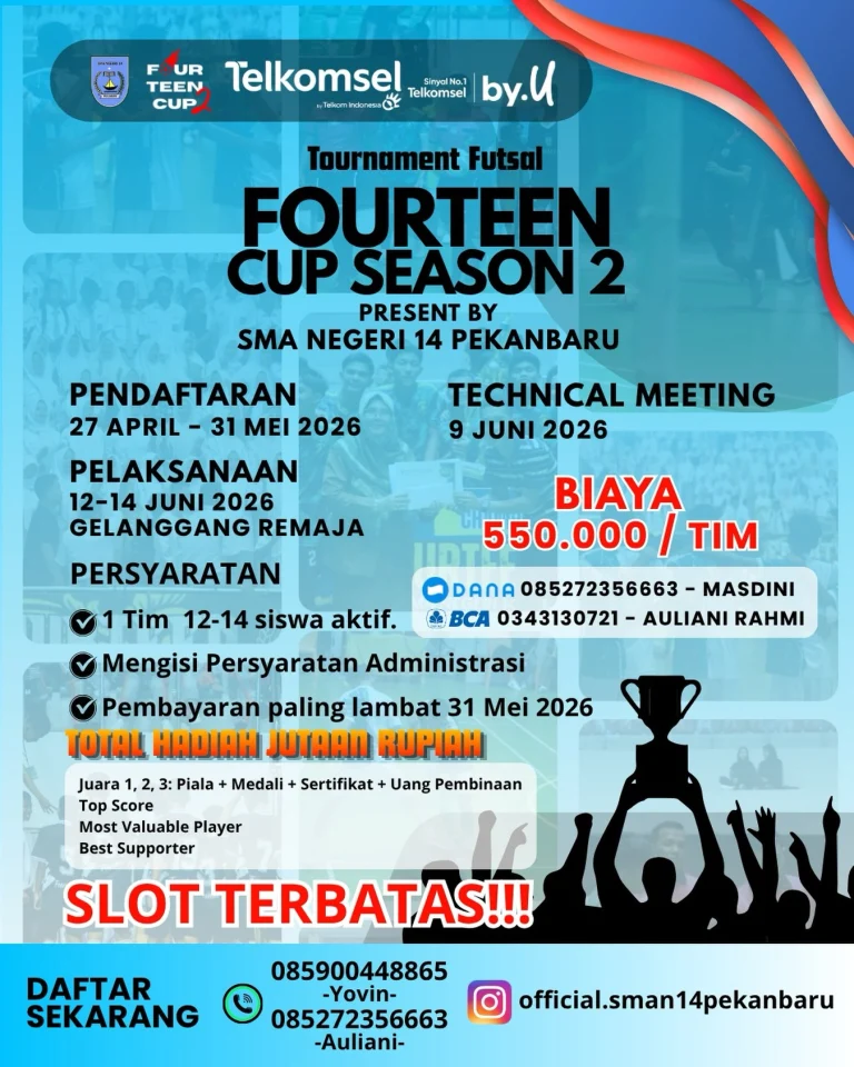 Instagram post from official.sman14pekanbaru. This post is in position 0.